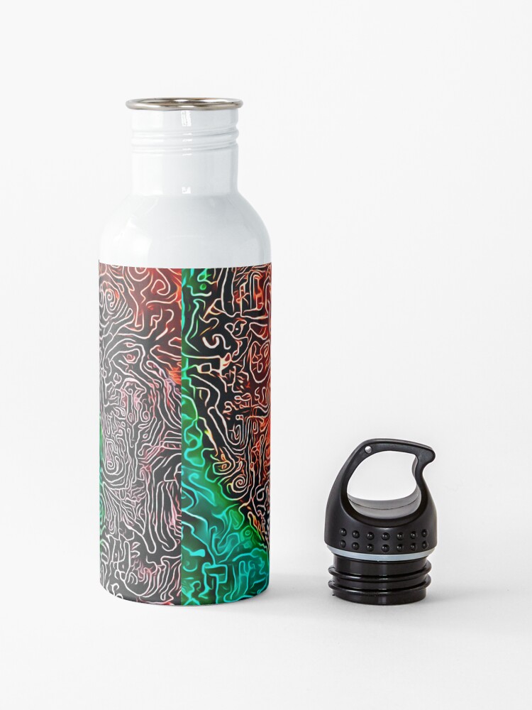 Alternate view of Abstract Golden spiral Water Bottle