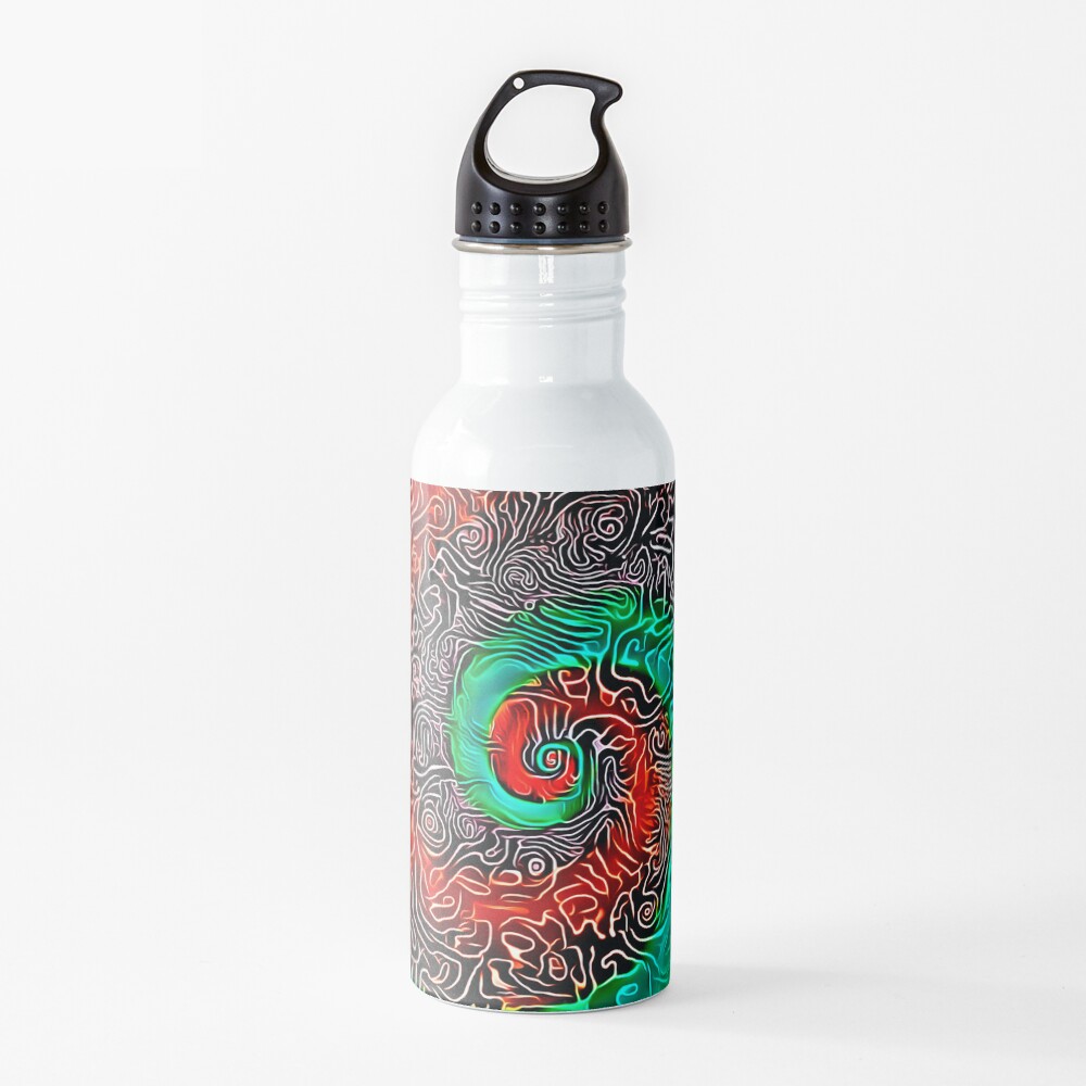 Abstract Golden spiral Water Bottle
