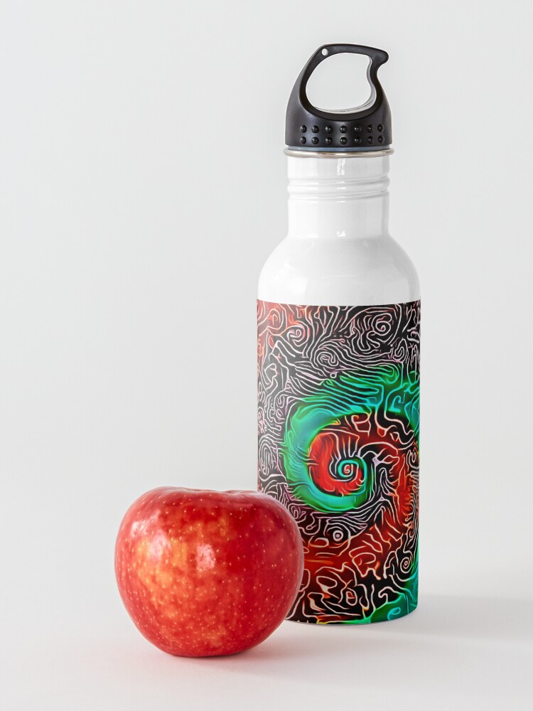 Alternate view of Abstract Golden spiral Water Bottle