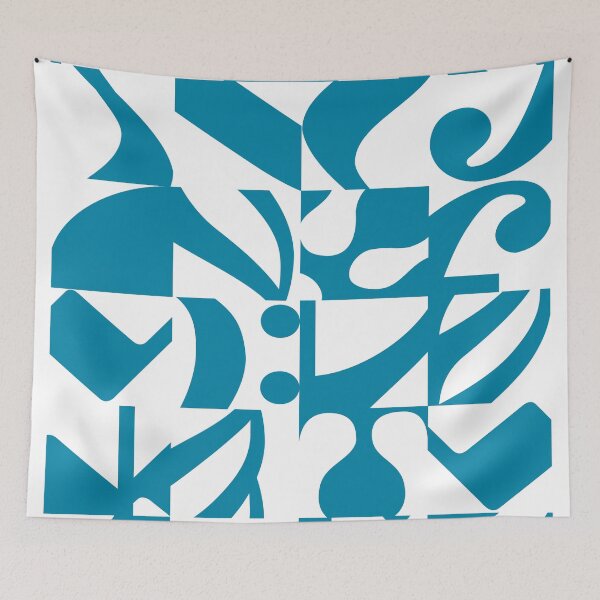 Item preview, Chamber Music Blue and White I – Collage with notes and musical elements designed and sold by STYLE + EXPRESSION.