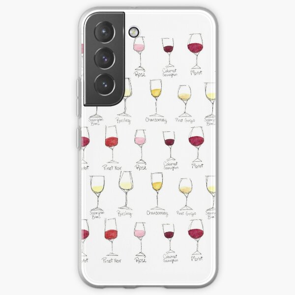 Wine Glass Colors Watercolor Samsung Galaxy Soft Case