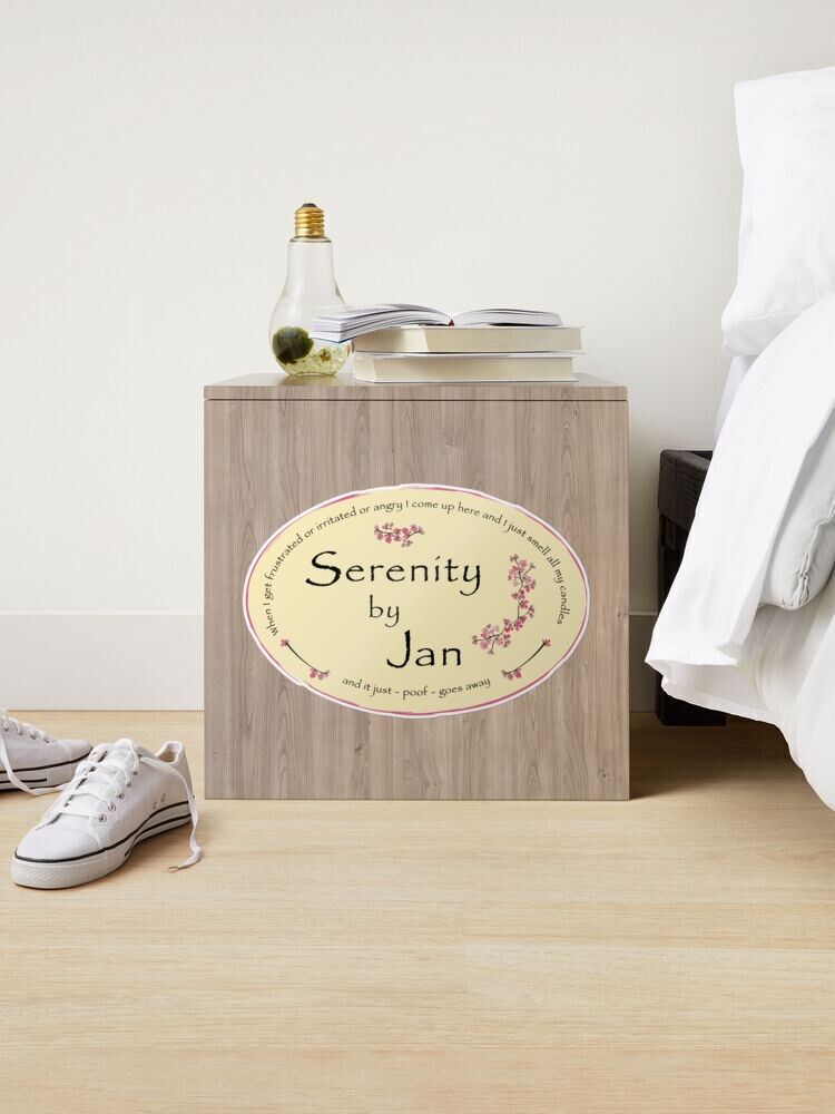 Serenity by Jan The Office Jan's Candles  Sticker for Sale by GRAPHICxBOMB