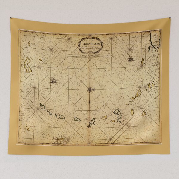 Item preview, A chart of the Caribe Ilands (1680) designed and sold by allhistory.