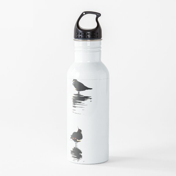 Stylized trio of lapwings artwork Waterbird collection Water Bottle