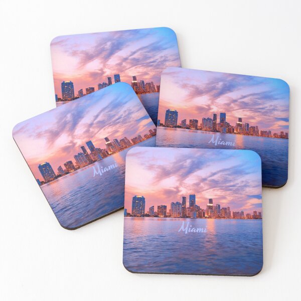 Item preview, Miami Beach Florida City Skyline designed and sold by mwagie.