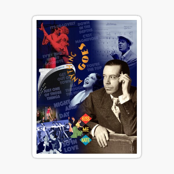 Item preview, Cole Porter Collage Portrait designed and sold by STYLE + EXPRESSION.