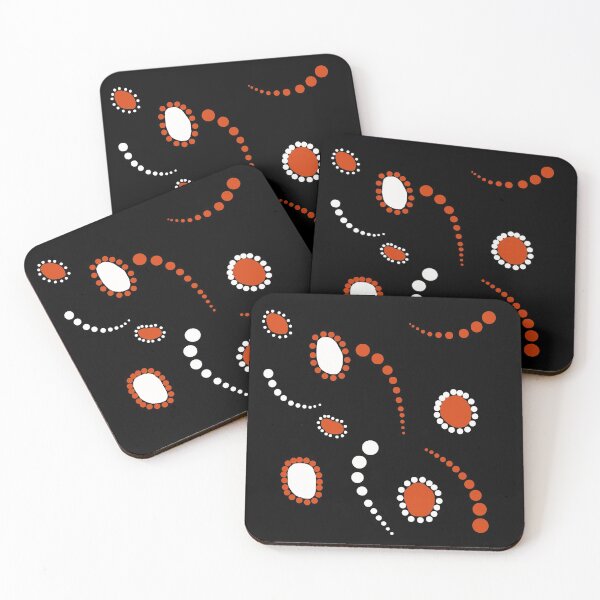 Item preview, Dreamtime In Black and Red designed and sold by GrimalkinStudio.