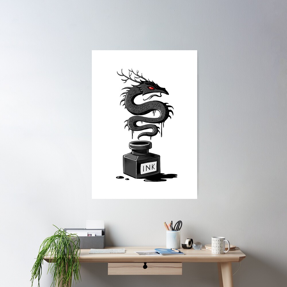 Ink Dragon Poster