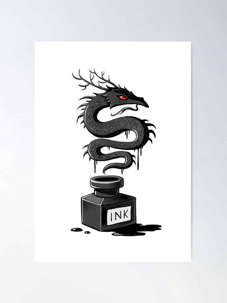 Alternate view of Ink Dragon Poster