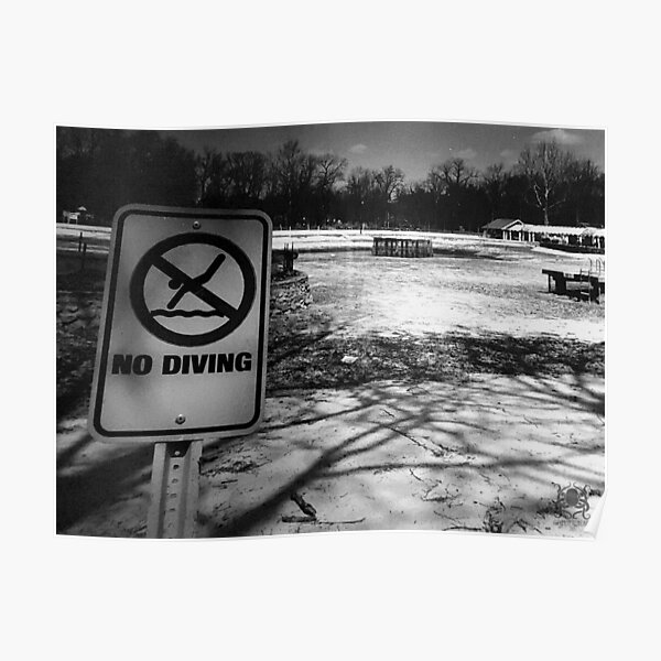No Diving Poster