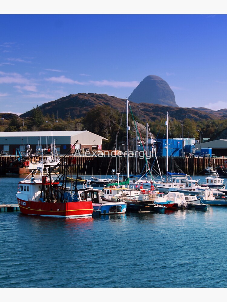Lochinver Harbour Suilven Behind by Alexanderargyll