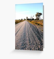 Country road - Echuca Greeting Card