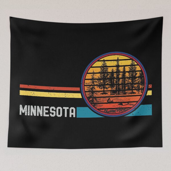 Item preview, Retro Vintage Minnesota Mn 80s Forest Lake Mountain Sunset designed and sold by mrsmitful.