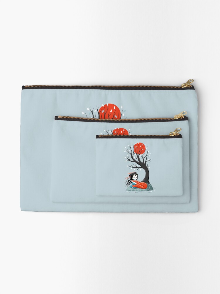 Alternate view of Girl and a Fox 2 Zipper Pouch