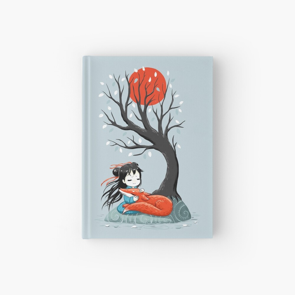 Girl and a Fox 2 Hardcover Journal