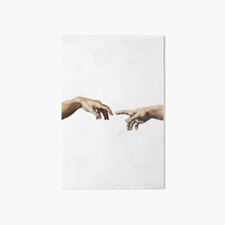 The Creation Of Adam Art Board Print