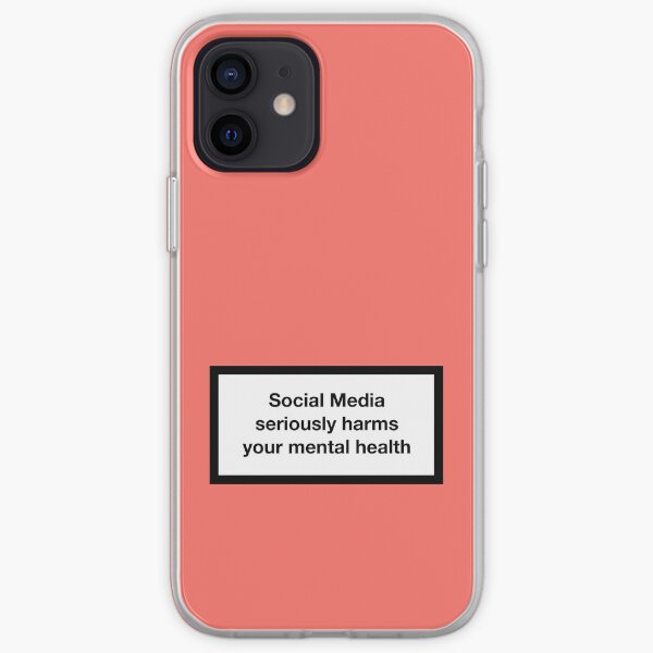 Social media seriously harms your mental health iPhone Soft Case