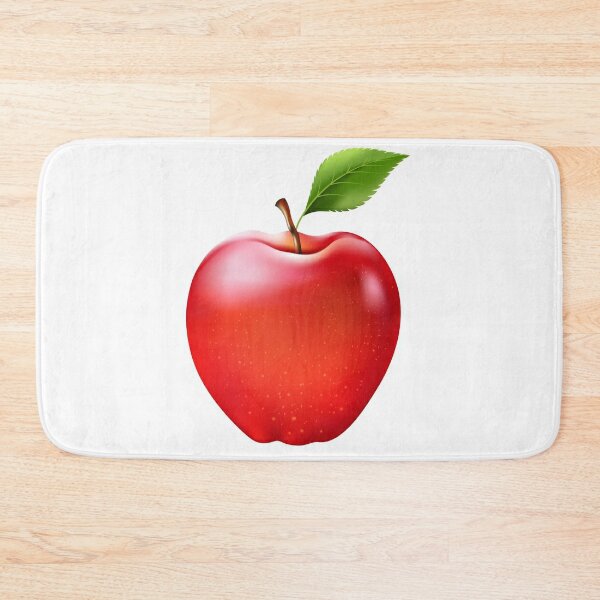 Red apple / Red apple Bath Mat