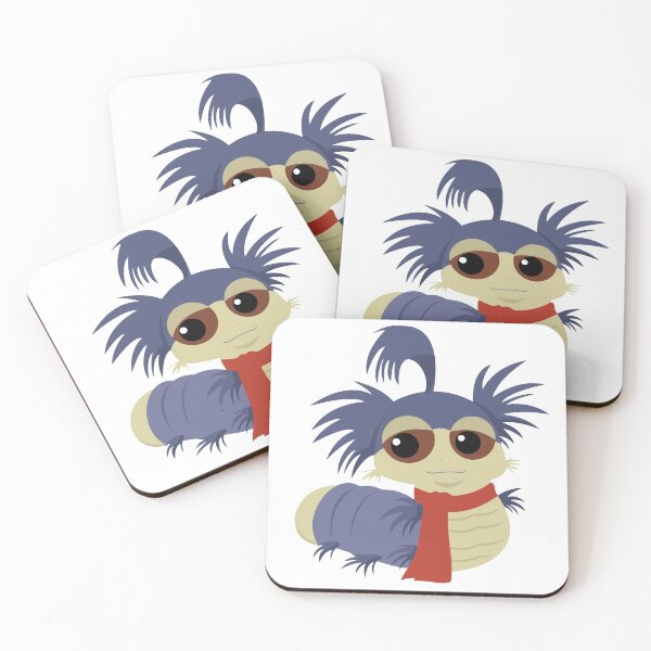 Allo! The Worm - Labyrinth Coasters (Set of 4)