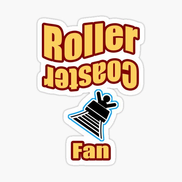 Roller Cosater Fan Sticker