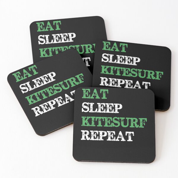 Item preview, Eat Sleep Kitesurf Repeat |Surfing|Ocean|Sea|Kite|Surf|Surfer| designed and sold by BiagioDeFranco.