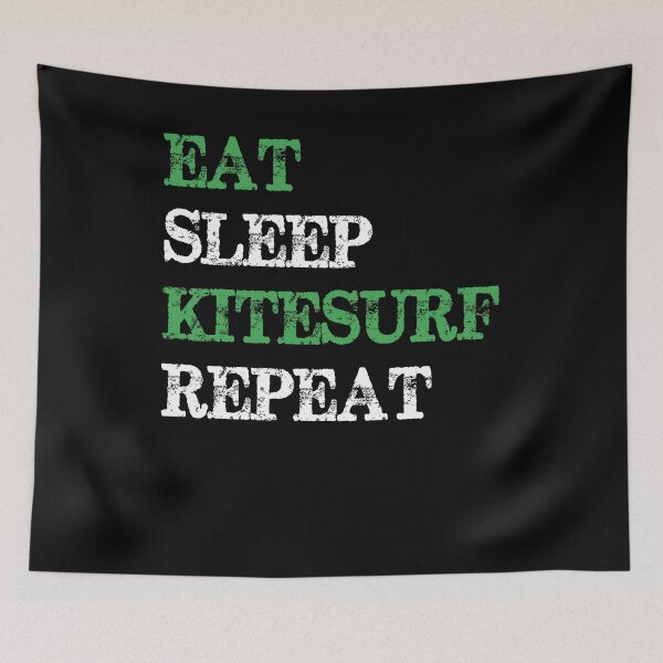 Item preview, Eat Sleep Kitesurf Repeat |Surfing|Ocean|Sea|Kite|Surf|Surfer| designed and sold by BiagioDeFranco.