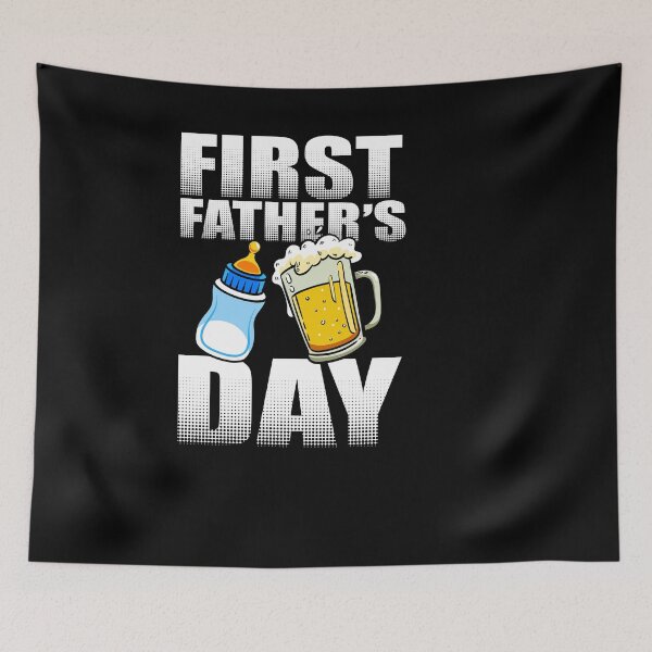 Item preview, First Fathers Day Bottle And Beer Funny|New Dad|Pregnancy Announcement| designed and sold by BiagioDeFranco.