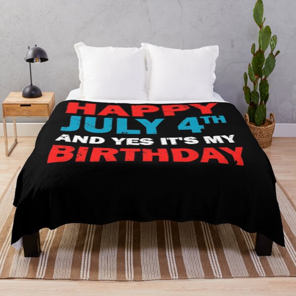 Item preview, Happy Fourth Of July And Yes Its My Birthday |Funny|Bday|4th Of July| designed and sold by BiagioDeFranco.