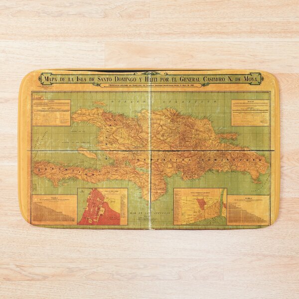 Item preview, Dominican Republic and Haiti Map (1906) designed and sold by allhistory.