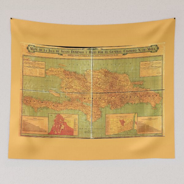 Item preview, Dominican Republic and Haiti Map (1906) designed and sold by allhistory.