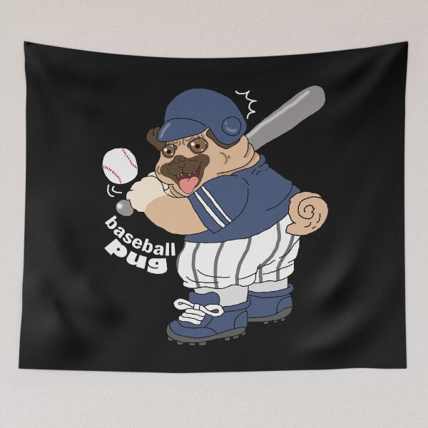Item preview, Baseball Pug Pug Dog Gift Shirt designed and sold by eiwo87.