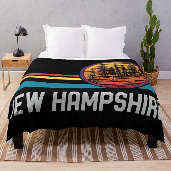 Item preview, Vintage Retro New Hampshire 80s 70s Lake Pine Forest Sunset designed and sold by mrsmitful.