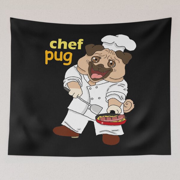 Item preview, Chef Pug Pug Dogs Cook Gift Restaurant Shirt designed and sold by eiwo87.