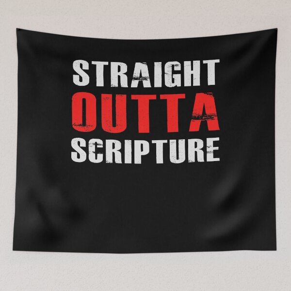 Item preview, Straight Outta Scripture |Funny|Religious|Religion|Church|Christian|Bible| designed and sold by BiagioDeFranco.
