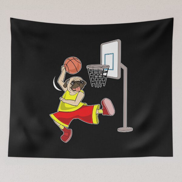 Item preview, Pug basketball pug dog streetball gift shirt designed and sold by eiwo87.
