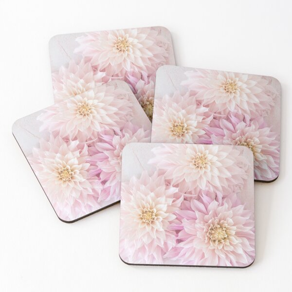 Item preview, Cafe au Lait Dahlias flatlay designed and sold by Zoe Power.