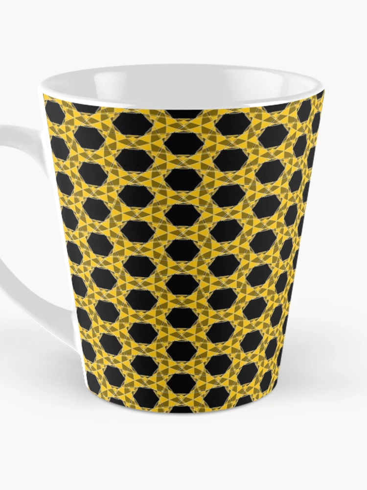 Thumbnail 3 of 4, Coffee Mug, Orange Geometric Pattern designed and sold by Patterner.