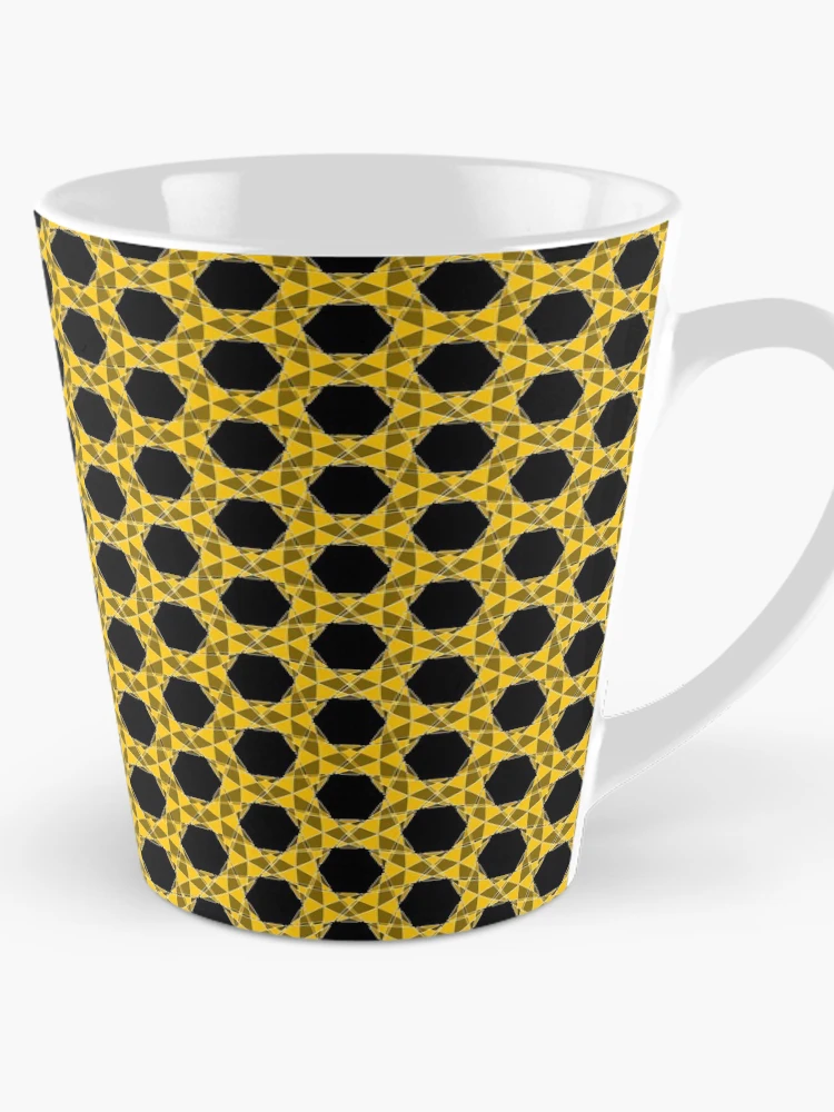 Thumbnail 1 of 4, Coffee Mug, Orange Geometric Pattern designed and sold by Patterner.