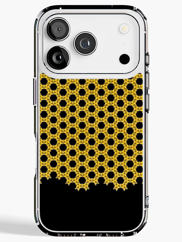 Thumbnail 1 of 5, iPhone Case, Orange Geometric Pattern designed and sold by Patterner.