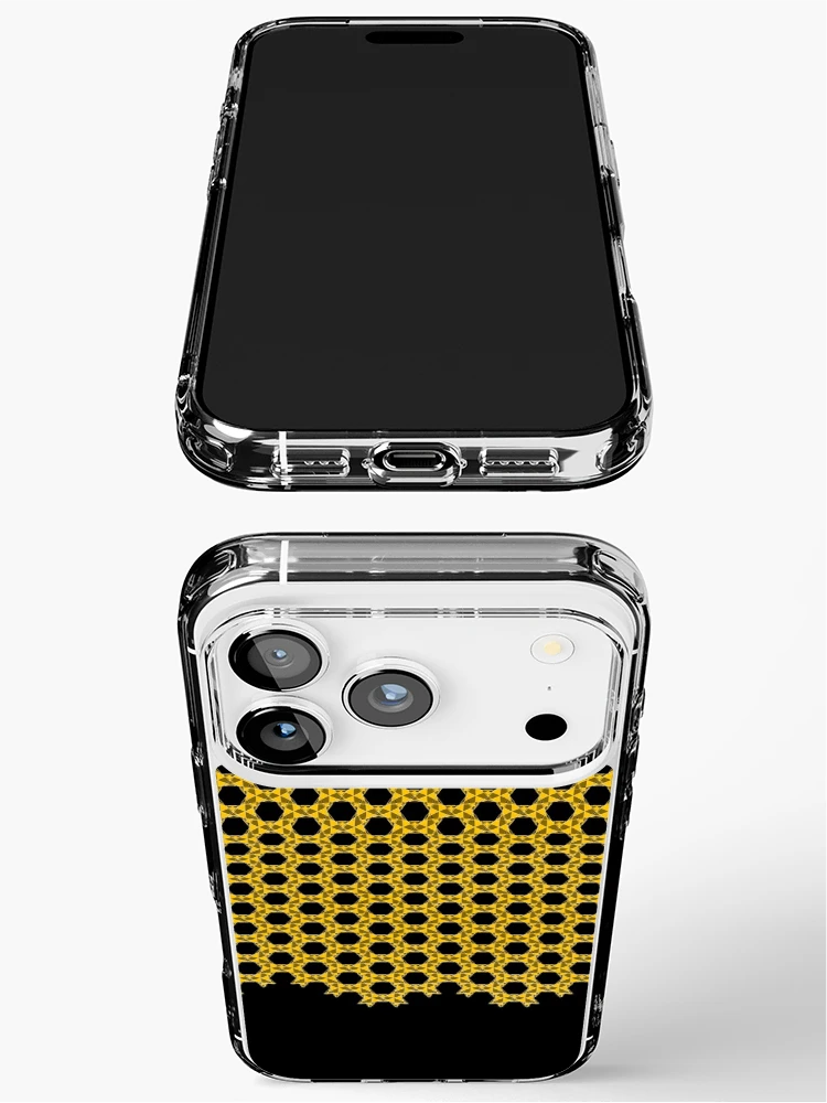 Thumbnail 3 of 5, iPhone Case, Orange Geometric Pattern designed and sold by Patterner.