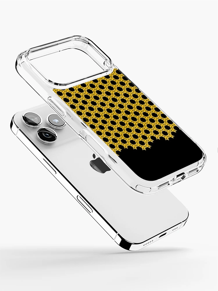 Thumbnail 2 of 5, iPhone Case, Orange Geometric Pattern designed and sold by Patterner.