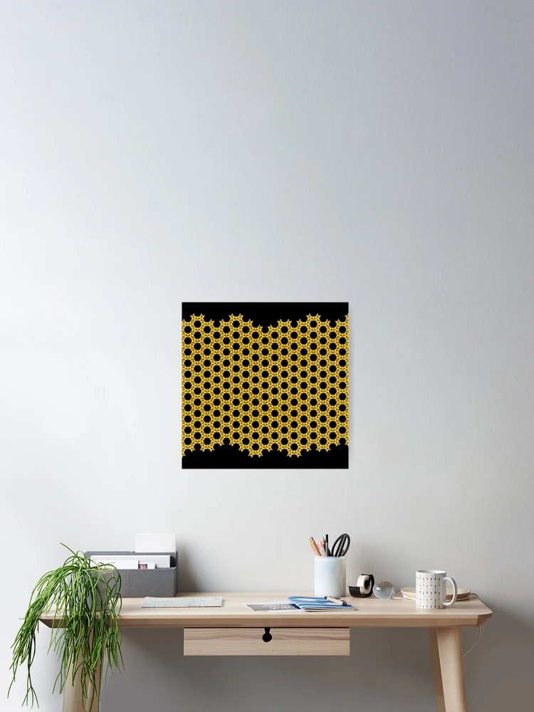 Thumbnail 2 of 3, Poster, Orange Geometric Pattern designed and sold by Patterner.
