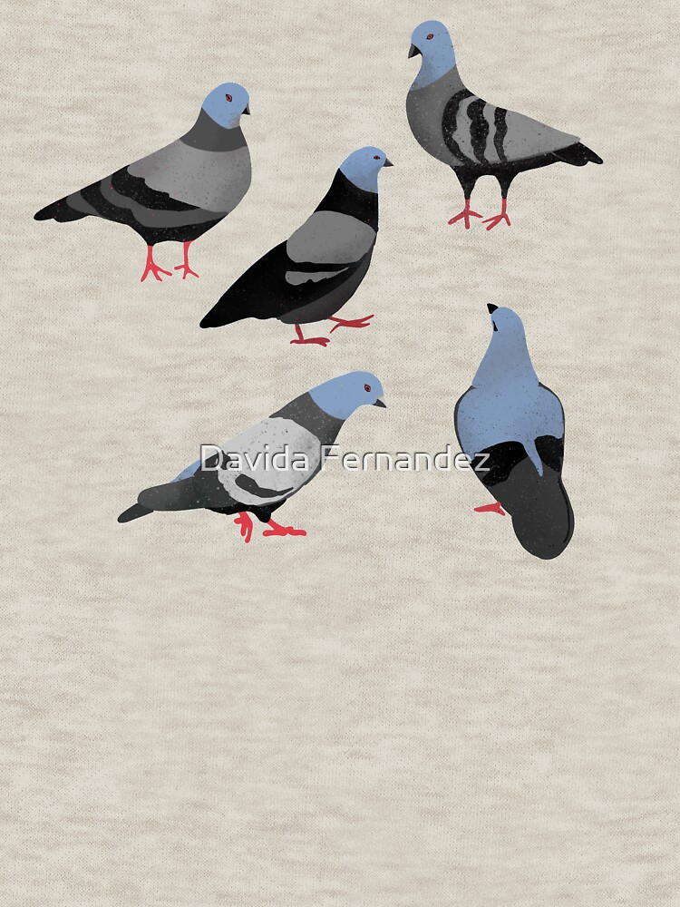 Thumbnail 7 of 7, Classic T-Shirt, Design 33 - The Pigeons designed and sold by divafern.