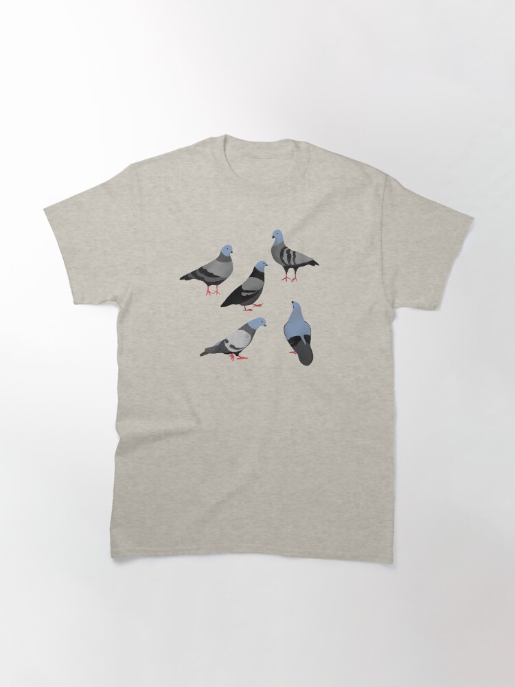 Thumbnail 3 of 7, Classic T-Shirt, Design 33 - The Pigeons designed and sold by divafern.