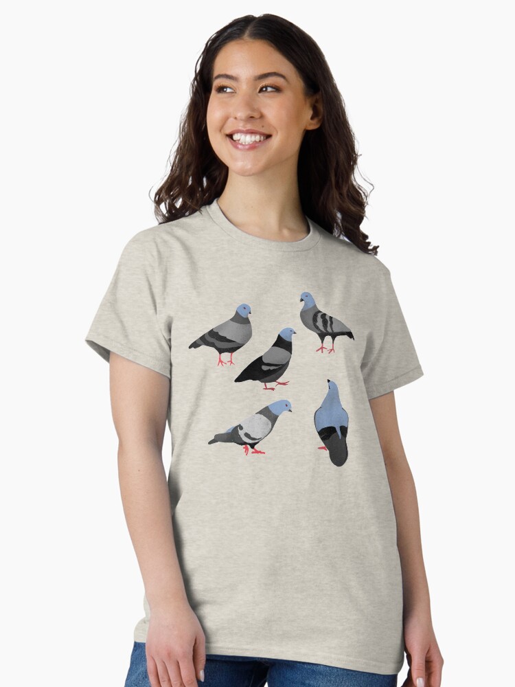Thumbnail 2 of 7, Classic T-Shirt, Design 33 - The Pigeons designed and sold by divafern.