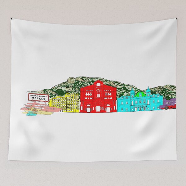 Item preview, Monaco skyline designed and sold by KitCatCards.