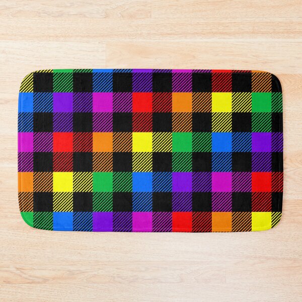 Item preview, rainbow buffalo plaid designed and sold by B0red.