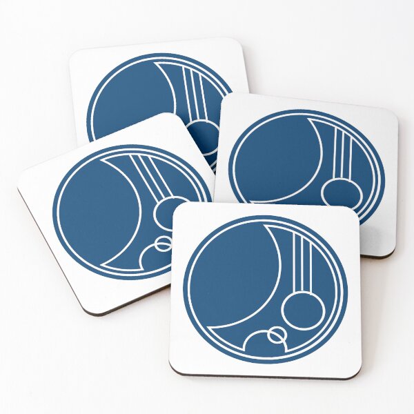 Item preview, Tom in Circular Gallifreyan Alphabet White on TARDIS Blue designed and sold by Darcy777.