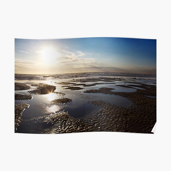 Sunset at Hardelot Plage Poster