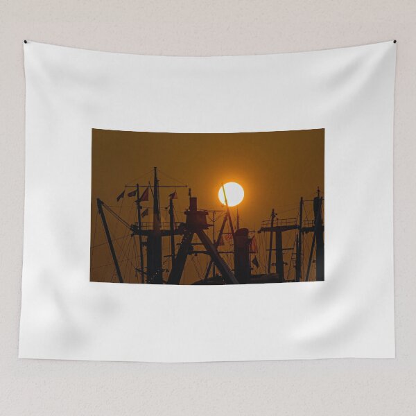 Item preview, Sunset in the port of Hamburg designed and sold by Martin Langer.